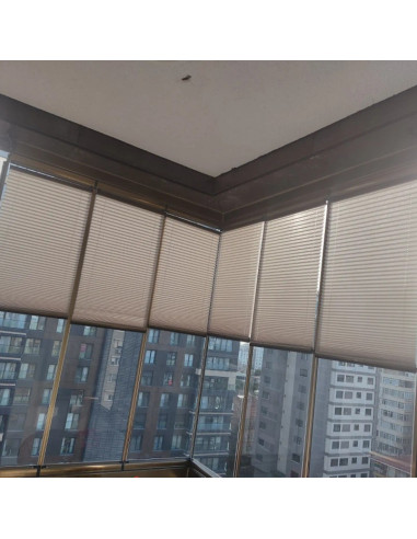 Plise (Plicell) Cam Balkon Perdesi