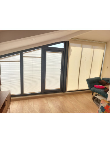 Plise (Plicell) Cam Balkon Perdesi