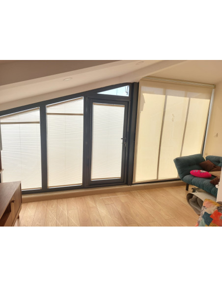 Plise (Plicell) Cam Balkon Perdesi