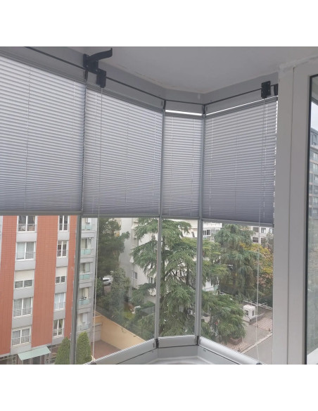 Plise (Plicell) Cam Balkon Perdesi