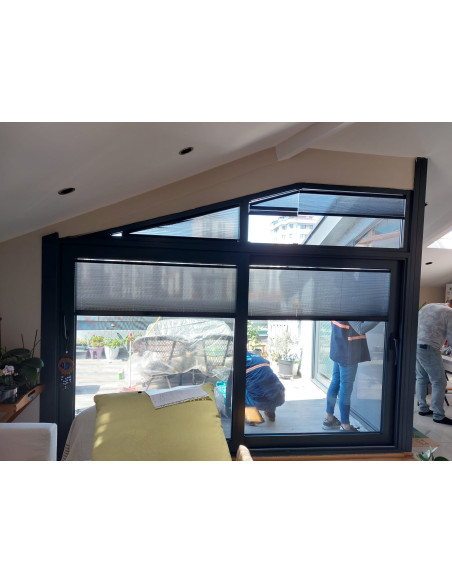 Plise (Plicell) Cam Balkon Perdesi