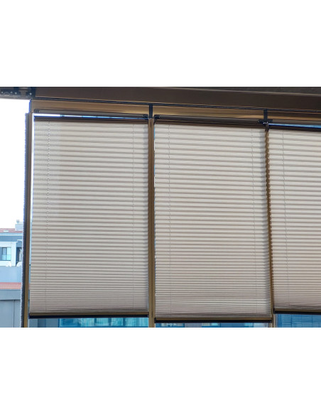 Plise (Plicell) Cam Balkon Perdesi