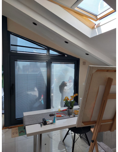 Plise (Plicell) Cam Balkon Perdesi