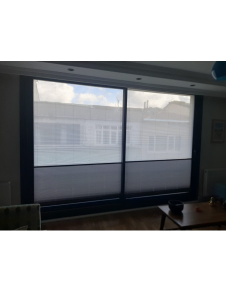 Plise (Plicell) Cam Balkon Perdesi