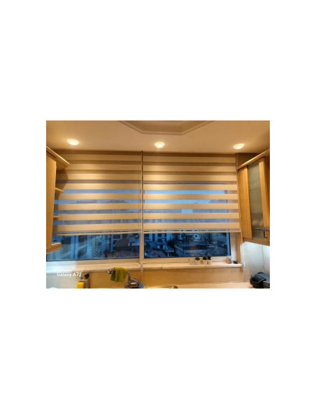 Pileli Zebra Stor Perde