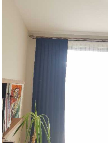 Düz Fon Perde Keten Dokulu